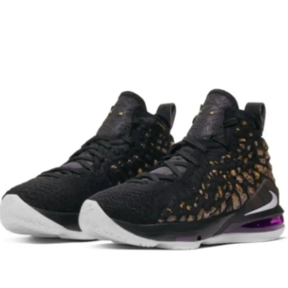 Nike Kids Lebron 17 Lakers Sneakers 4 BQ5594-004